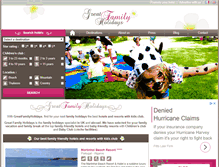 Tablet Screenshot of greatfamilyholidays.com